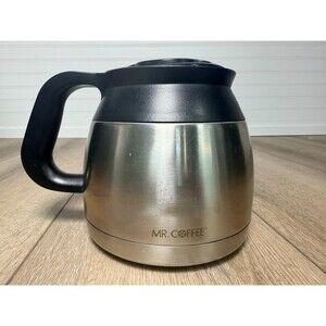 Mr. Coffee Stainless Steel Thermal 8 Cup Replacement Carafe Coffee Pot with lid